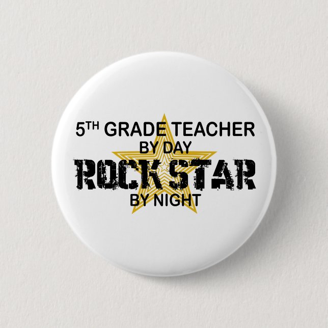 Rockstar bis zum Nacht - 5. Grad Button (Vorderseite)