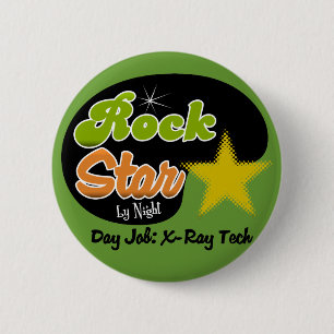 Rockstar bis zum Nacht - Button