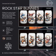 Rockstar Bunnies Trinkbehälter Set