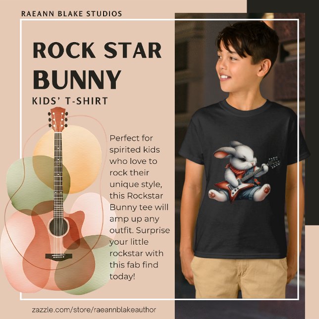 Rockstar Bunny Kids T - Shirt (Von Creator hochgeladen)