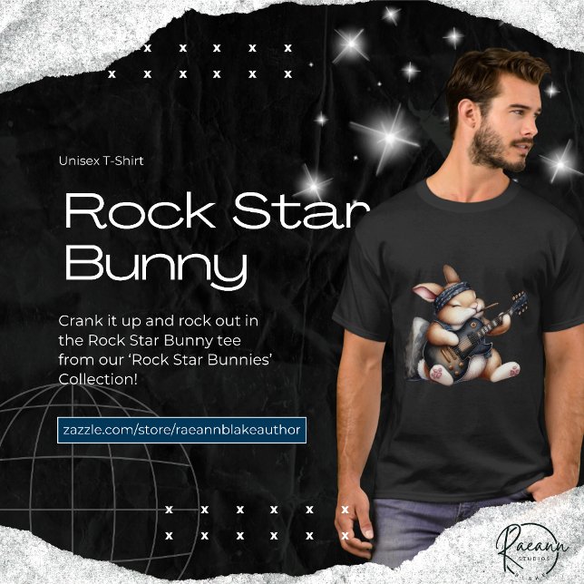 Rockstar Bunny Unisex T - Shirt (Von Creator hochgeladen)