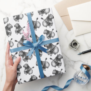 Rockstar Capybara Geschenkpapier