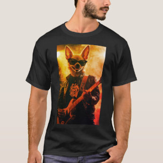 Rockstar-Chihuahua-T-Shirt | Bühnenhund auf dem Ko T-Shirt