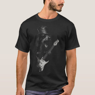 Rockstar-Dachshund beim Spielen T-Shirt