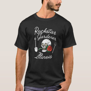 Rockstar-Gärtner Illinois Il Rebellischer Gärtner T-Shirt