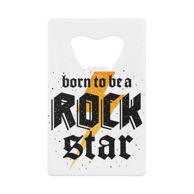 Rockstar-Geburtstagsgeschenk Geldbeutel Flaschenöffner (Vorderseite)