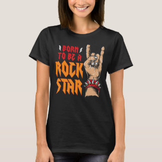 Rockstar Gf Ästhetik Geboren, ein Rockstar Girlfr  T-Shirt