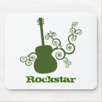 Rockstar Guitar Mousepad, grün