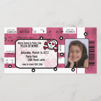 Rockstar-Karten-Einladung oder danken Ihnen zu Dankeskarte