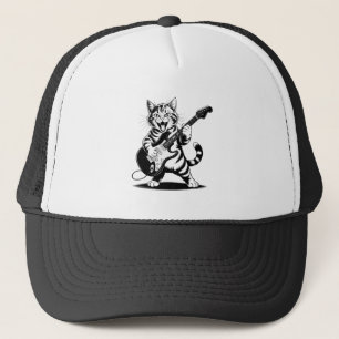 Rockstar-Katze-Gitarren-Solo – Lustiges Geschenk f Truckerkappe