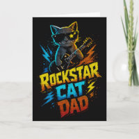 Rockstar-Katzenvater-Gitarrenliebhaber
