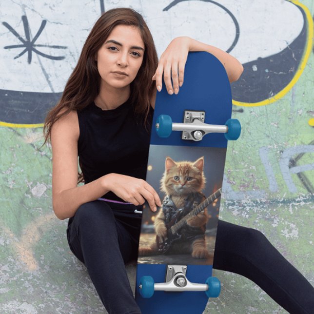 ROCKSTAR KATZSPIELGITAR SKATEBOARD DECK (Von Creator hochgeladen)