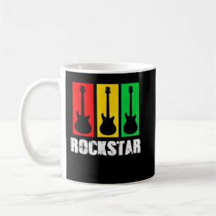 Rockstar Kids Tshirt Vintage Gitarre Kaffeetasse