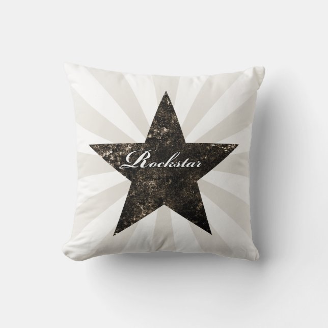Rockstar Kissen (Schmutzbeschaffenheiten - (Vorderseite)