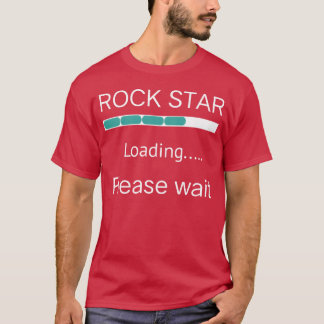 Rockstar lädt Bitte warten geek Design Mädchen T-Shirt