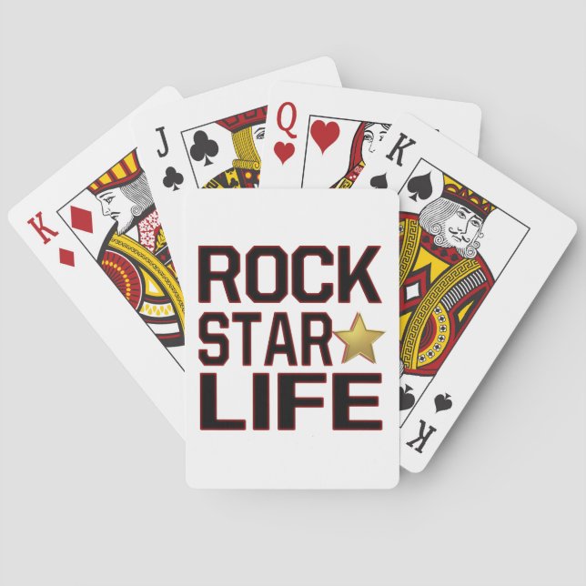 Rockstar Life Spielkarten (Rückseite)
