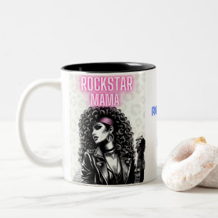 Rockstar Mama: Channel Deine innere Rock-Goddess Zweifarbige Tasse