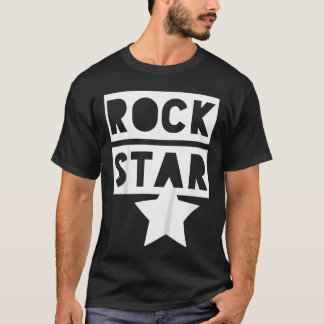 Rockstar Monochrom für Rock n Roll Jungen Mädchen T-Shirt