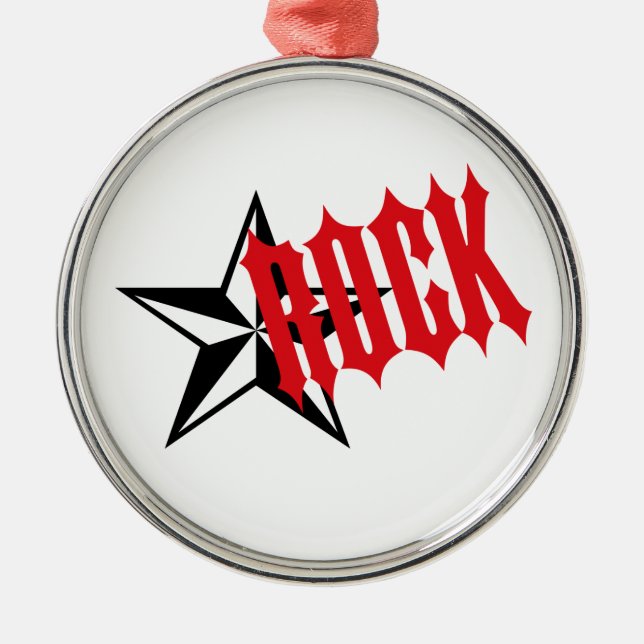 Rockstar Ornament Aus Metall (Vorne)