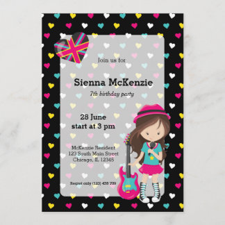 Rockstar-Party Einladung