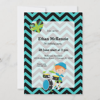 Rockstar-Party Einladung