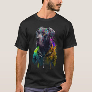 Rockstar portrait italienischer Mastiff Cane Corso T-Shirt