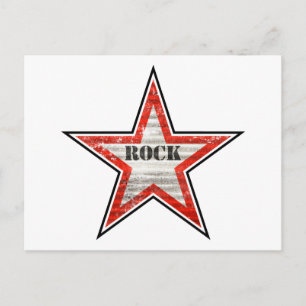 Rockstar Postcard (weißer Hintergrund) Postkarte