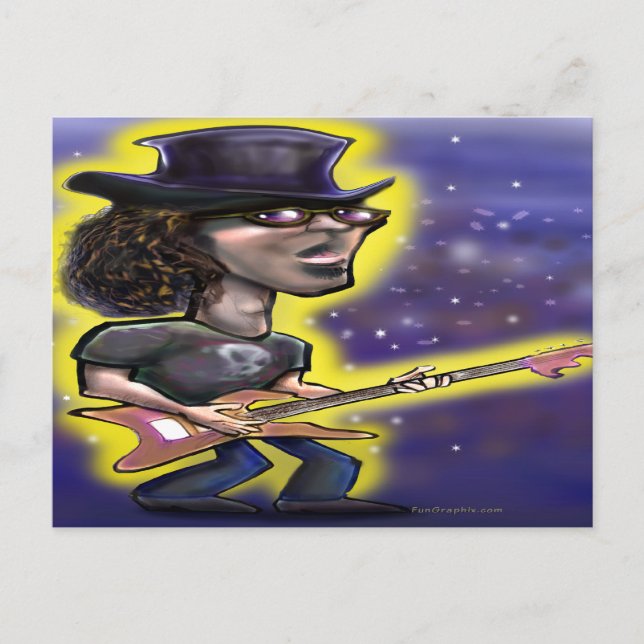 Rockstar Postkarte (Vorderseite)