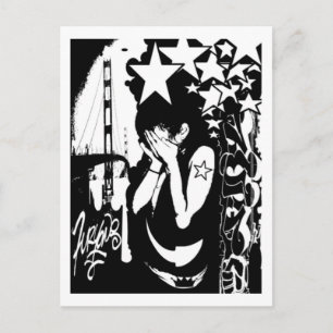 Rockstar Postkarte