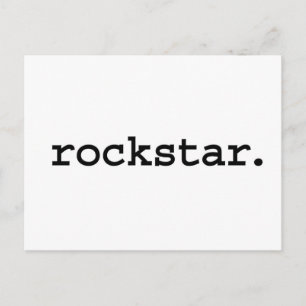 Rockstar. Postkarte