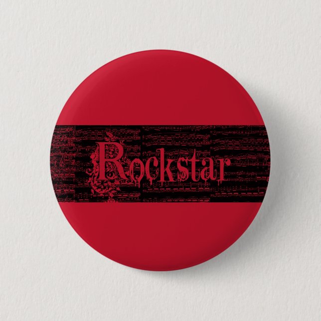 Rockstar rojo Button (Vorderseite)