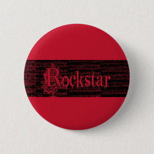 Rockstar rojo Button