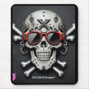 "Rockstar Skull Coolness" Mousepad