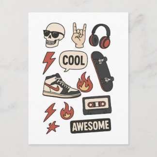 rockstars boy aesthetic postkarte