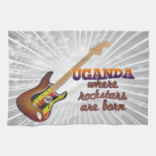 Rockstars sind in Uganda geboren Geschirrtuch