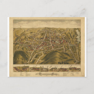 Rockville Connecticut 1877 Postkarte