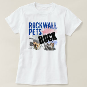 Rockwall Pets den weißen T - Shirt der Frauen