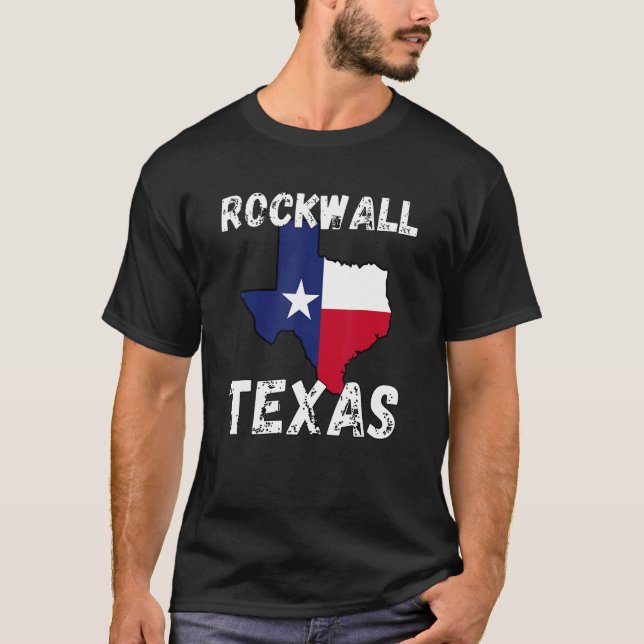 Rockwall TX Texas Shirt Texas Cities Shirt (Vorderseite)
