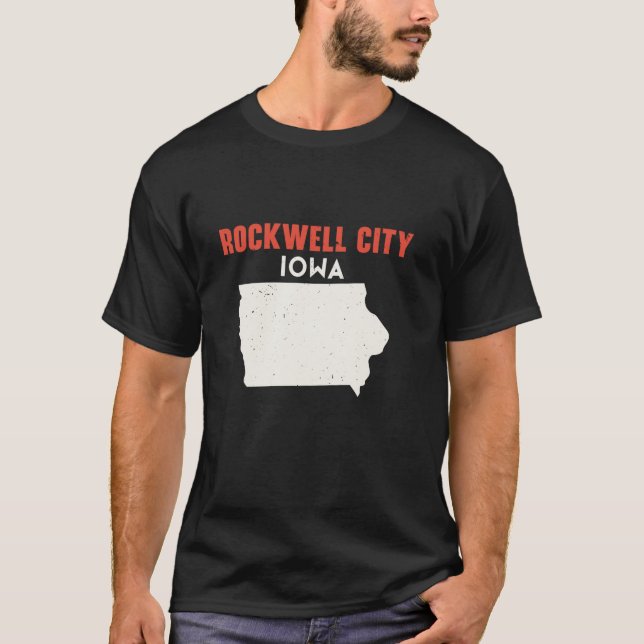 Rockwell City Iowa USA Staat America Travel Iowan T-Shirt (Vorderseite)