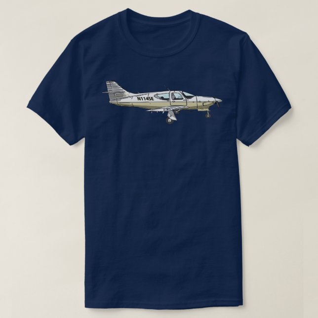 Rockwell Commander N114SE  T-Shirt (Design vorne)