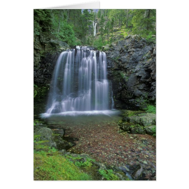 Rockwell Falls dans la vallée Two Medicine de (Devant)