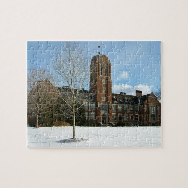 Rockwell im Winter in der Grove City Uni (Horizontal)