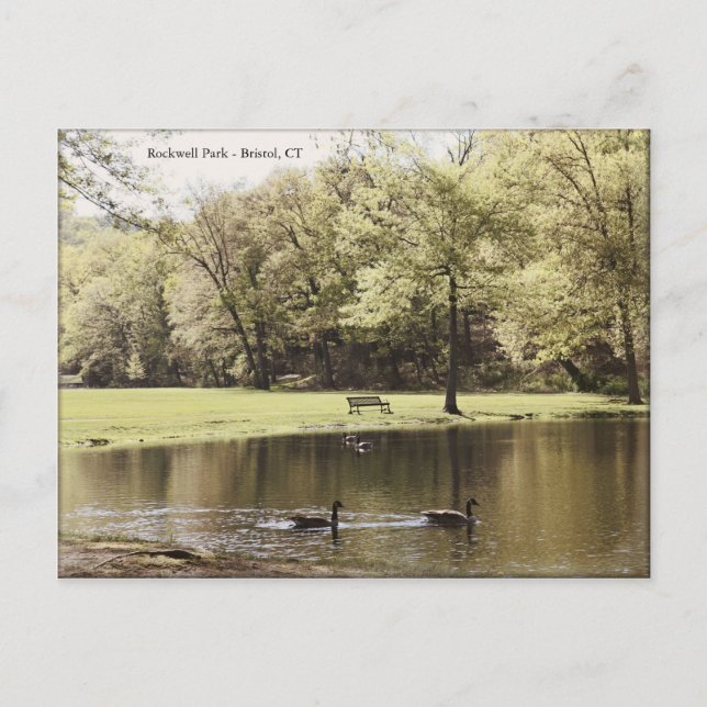 Rockwell Park, Bristol CT - Postkarte (Vorderseite)
