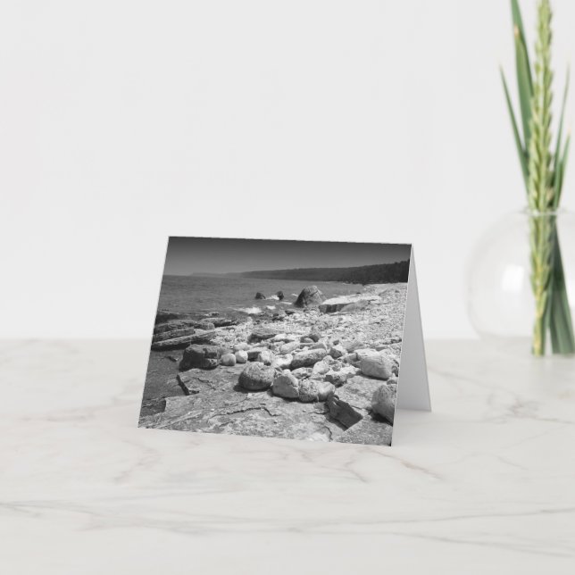 Rocky Beach Custom Note Card Dankeskarte (Vorderseite)