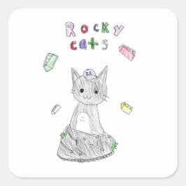 Rocky Cats Aufkleber