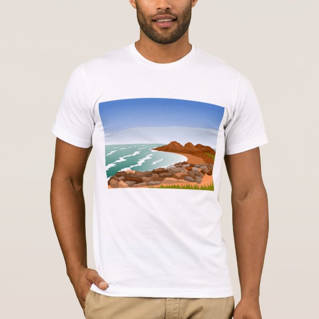 Rocky Coast Mens T - Shirt (Vorderseite)