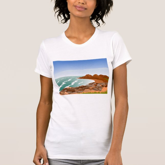 Rocky Coast Womens T - Shirt (Vorderseite)