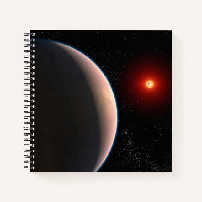 Rocky Exoplanet GJ 486 B Orbit A Red Dwarf Star Notizbuch (Vorderseite)