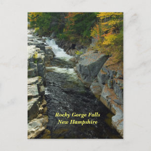 Rocky Gorge Falls, NH Postcard Postkarte