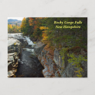 Rocky Gorge Falls, NH Postcard Postkarte